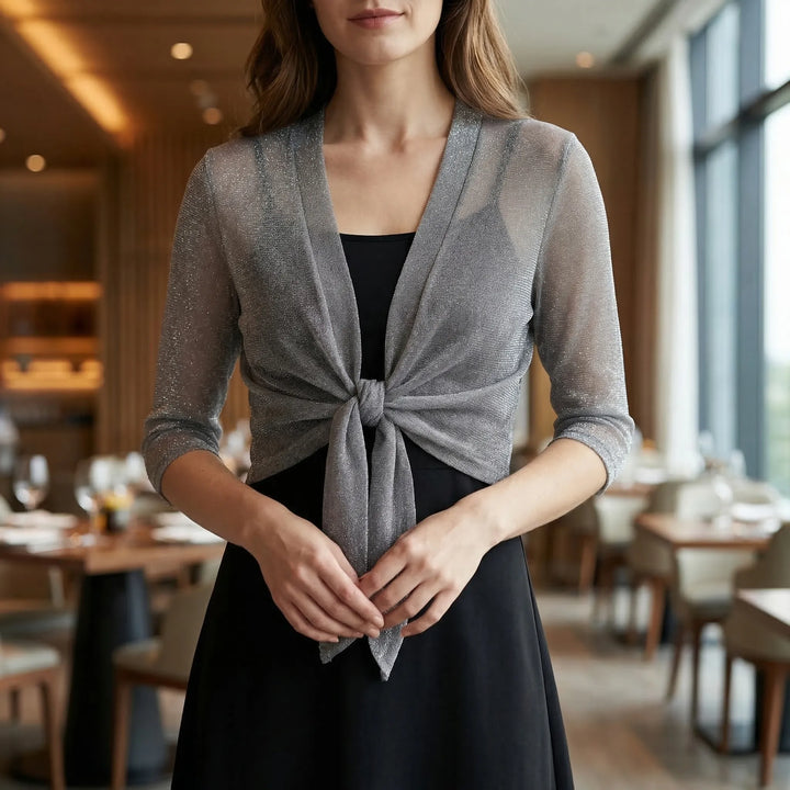 Lightweight Sparkly Shrug Cardigan - Kristi