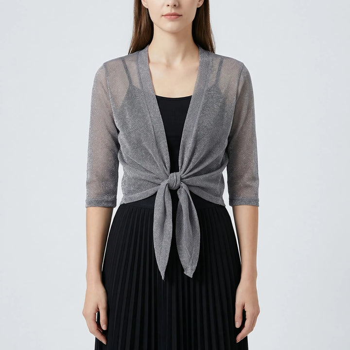 Lightweight Sparkly Shrug Cardigan - Kristi