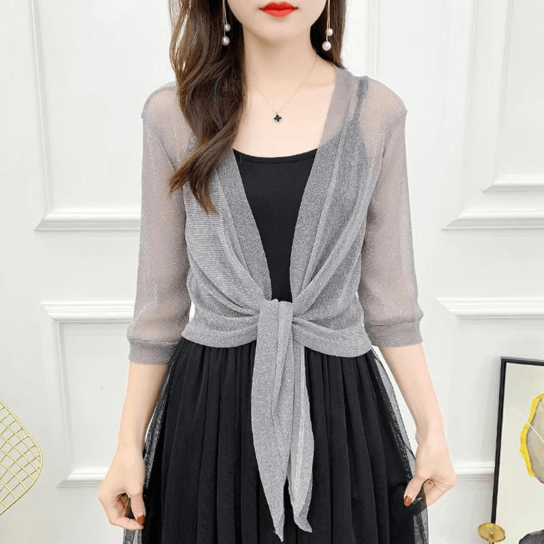 Lightweight Sparkly Shrug Cardigan - Kristi