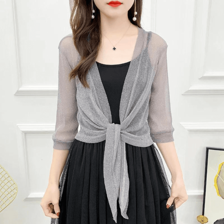 Lightweight Sparkly Shrug Cardigan - Kristi