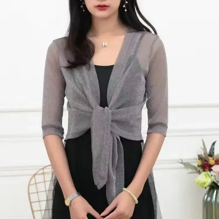 Lightweight Sparkly Shrug Cardigan - Kristi