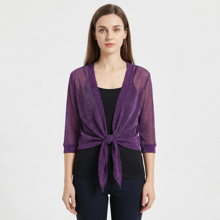 Lightweight Sparkly Shrug Cardigan - Kristi