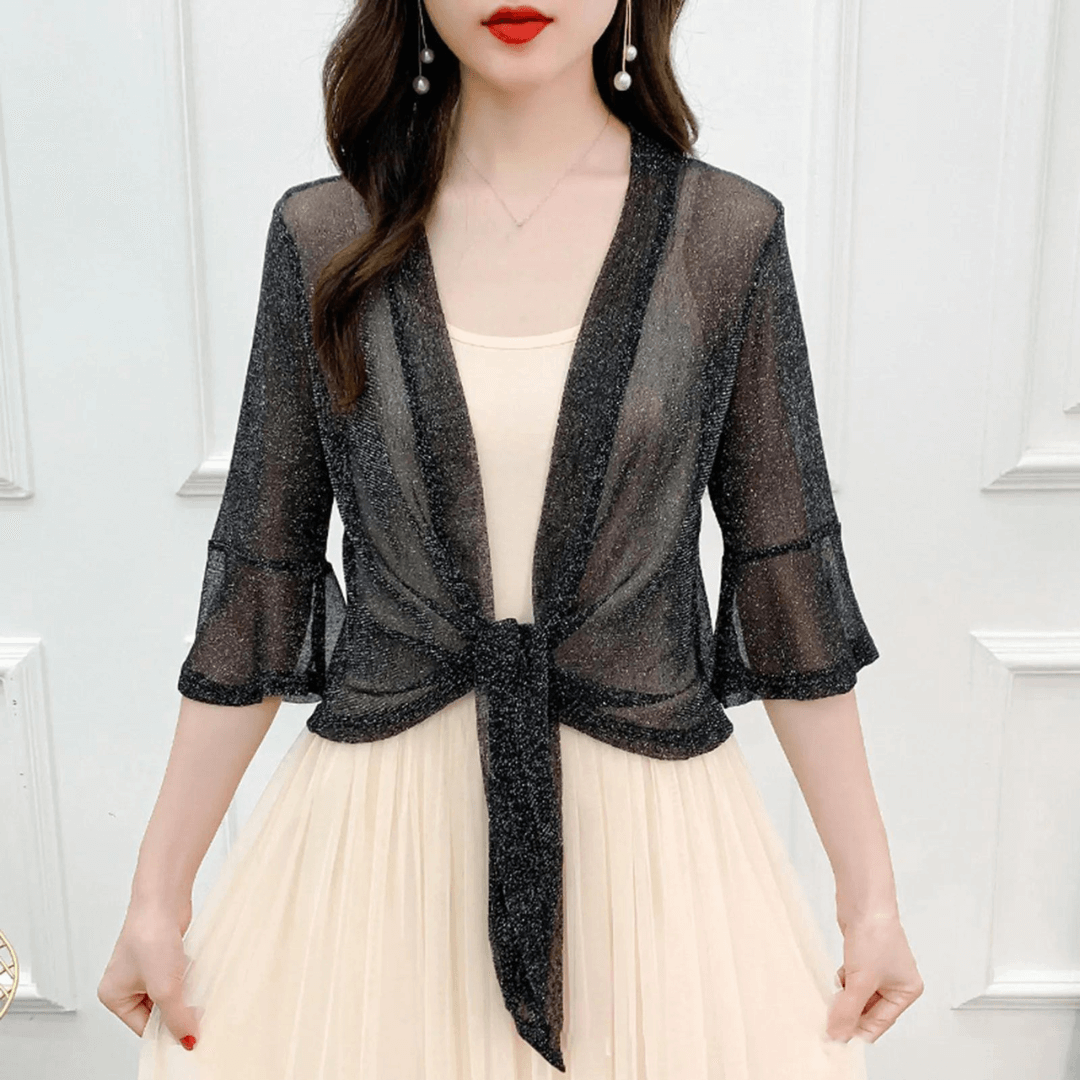 Lightweight Sparkly Shrug Cardigan - Kristi