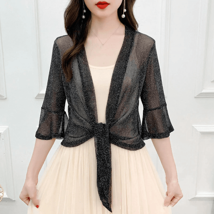 Lightweight Sparkly Shrug Cardigan - Kristi