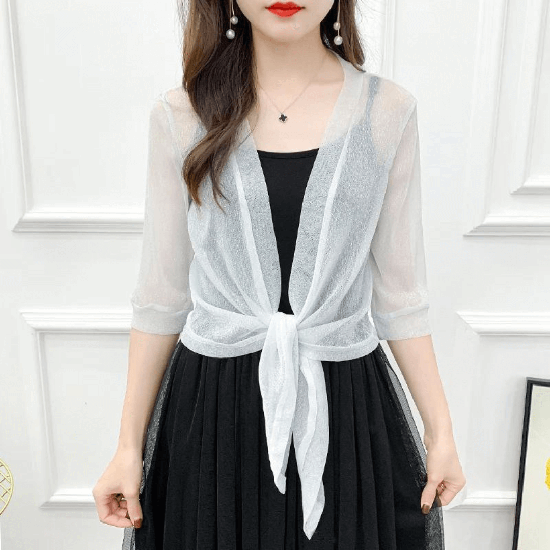 Lightweight Sparkly Shrug Cardigan - Kristi