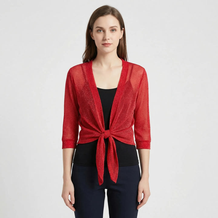 Lightweight Sparkly Shrug Cardigan - Kristi