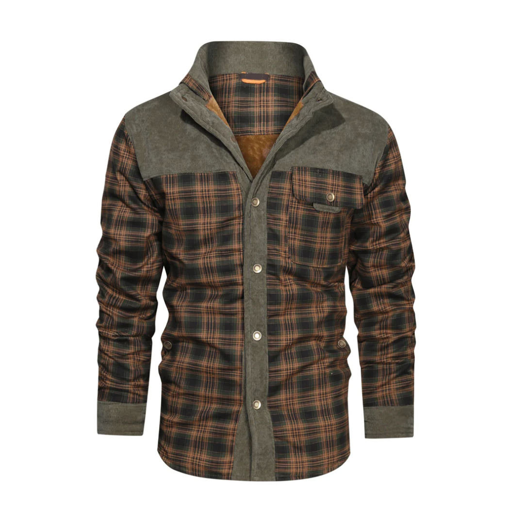 Lined Jacket With Tartan Pattern - Rex