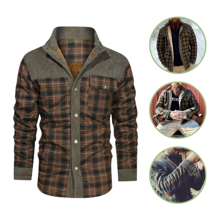 Lined Jacket With Tartan Pattern - Rex