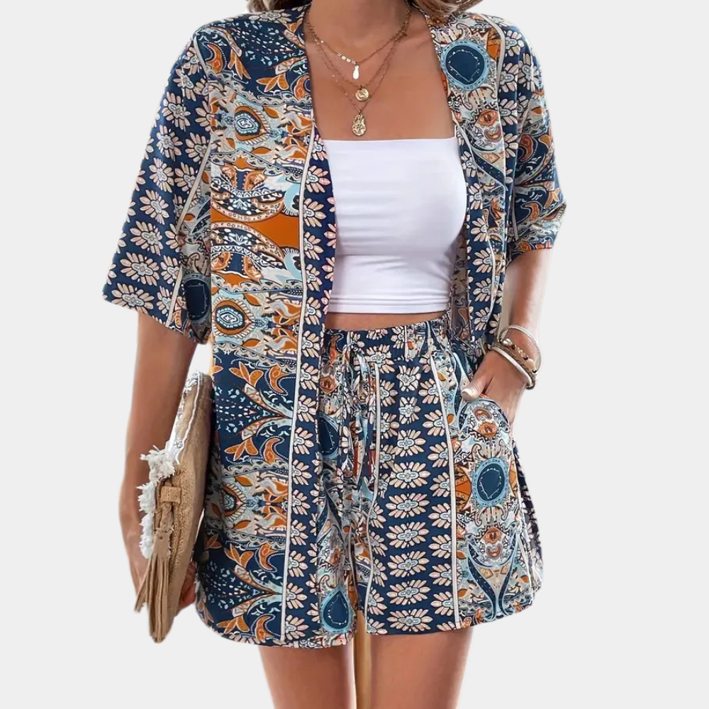 Trendy Two-Piece Summer Set for Women - Noëlle