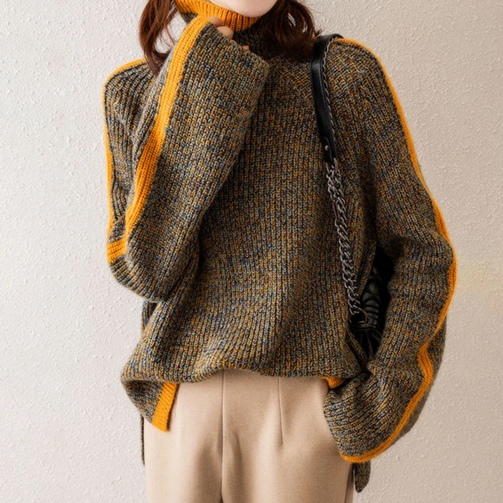 Locker Geschnittener Rollkragenpullover - Ayleen