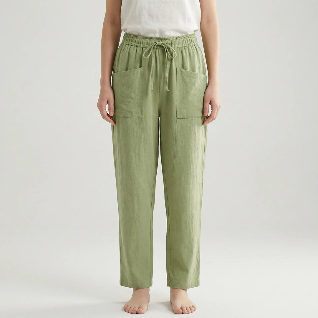 Lockere Damenhose Mit Elastischem Bund - Inez