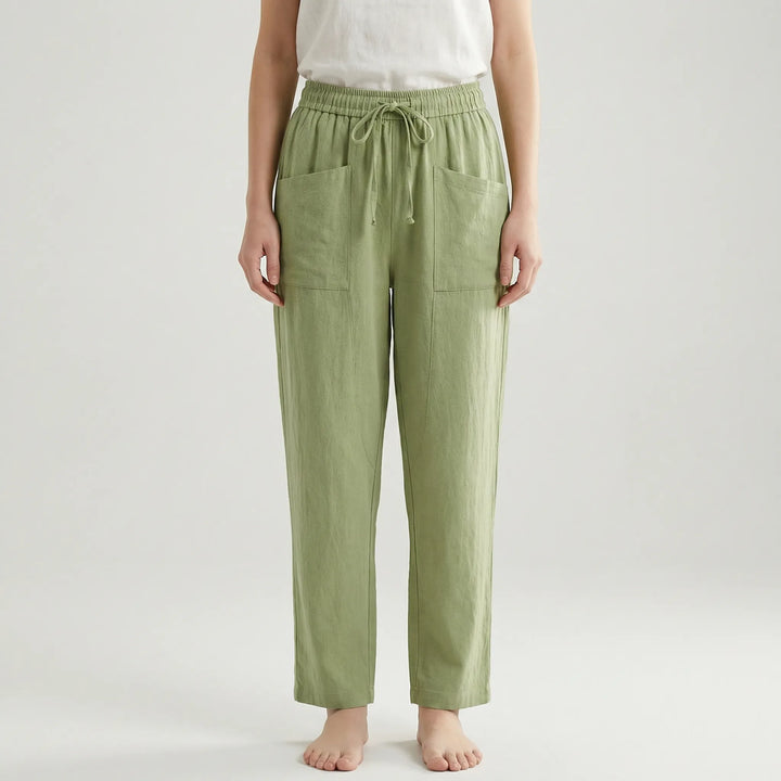 Lockere Damenhose Mit Elastischem Bund - Inez