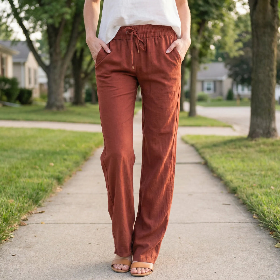 Lockere Damenhose Mit Kordelzug - Shelia