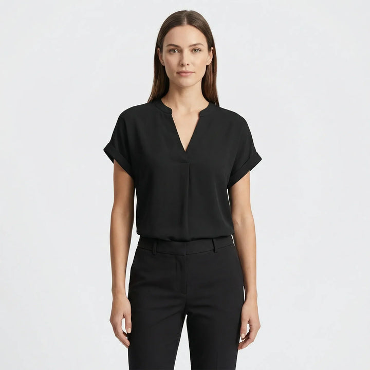 Lockere Taillierte Damenbluse - Riana