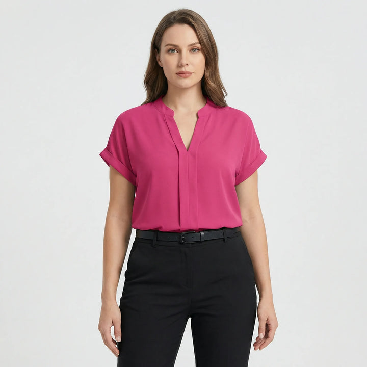 Lockere Taillierte Damenbluse - Riana