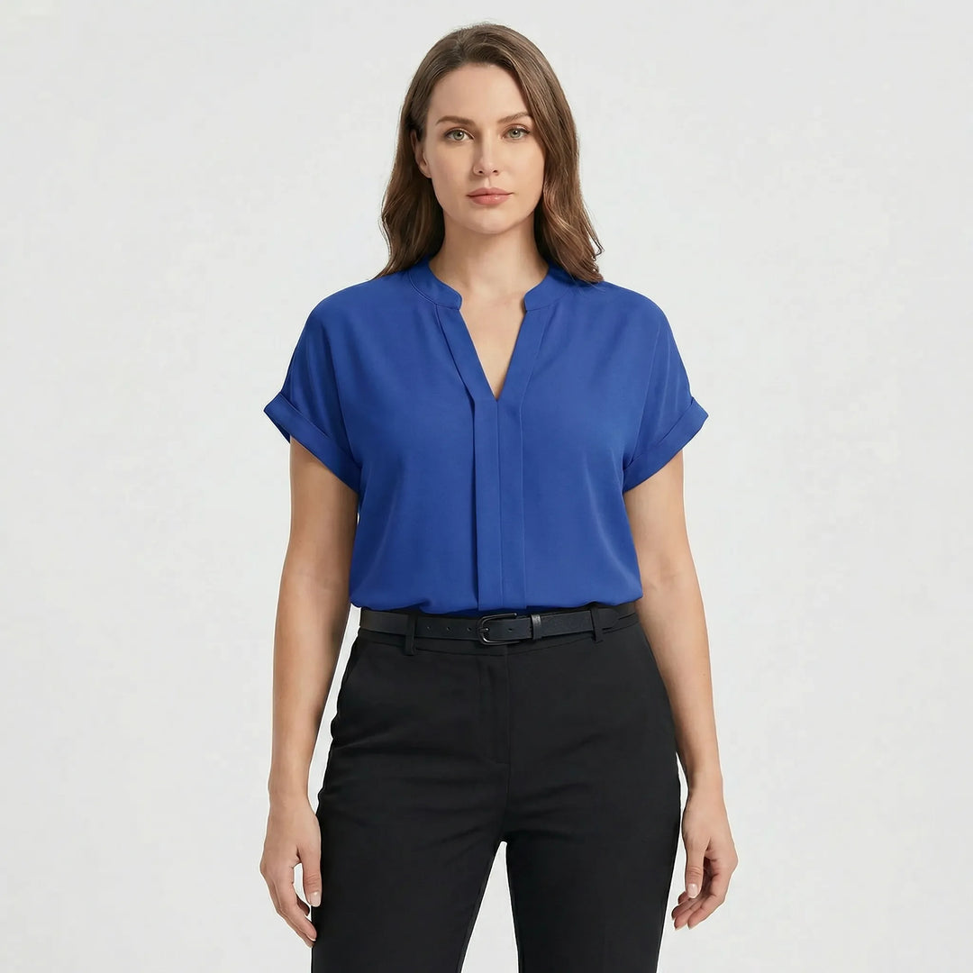 Lockere Taillierte Damenbluse - Riana