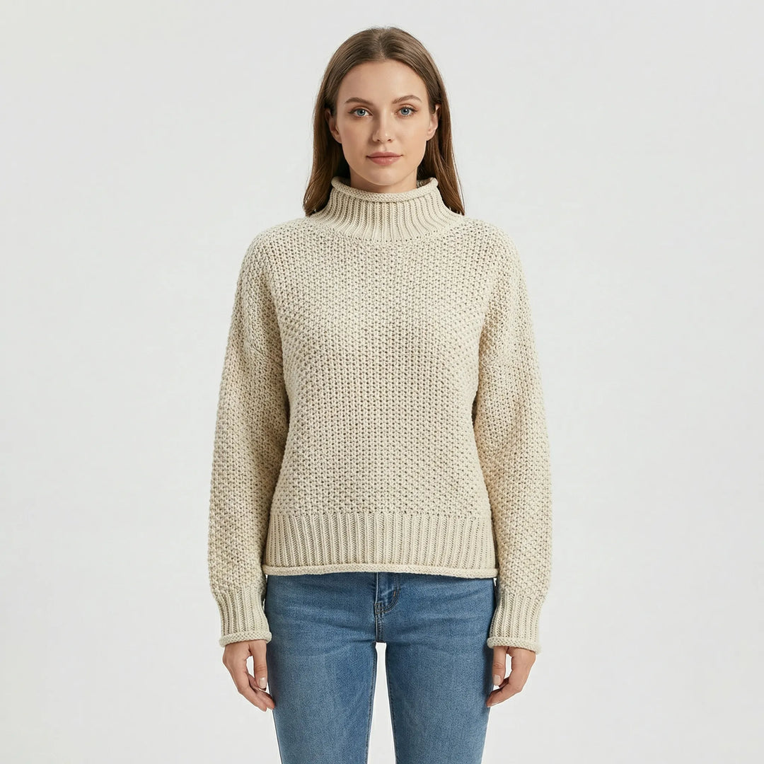 Lockerer Rollkragen-Strickpullover Für Damen - Dora