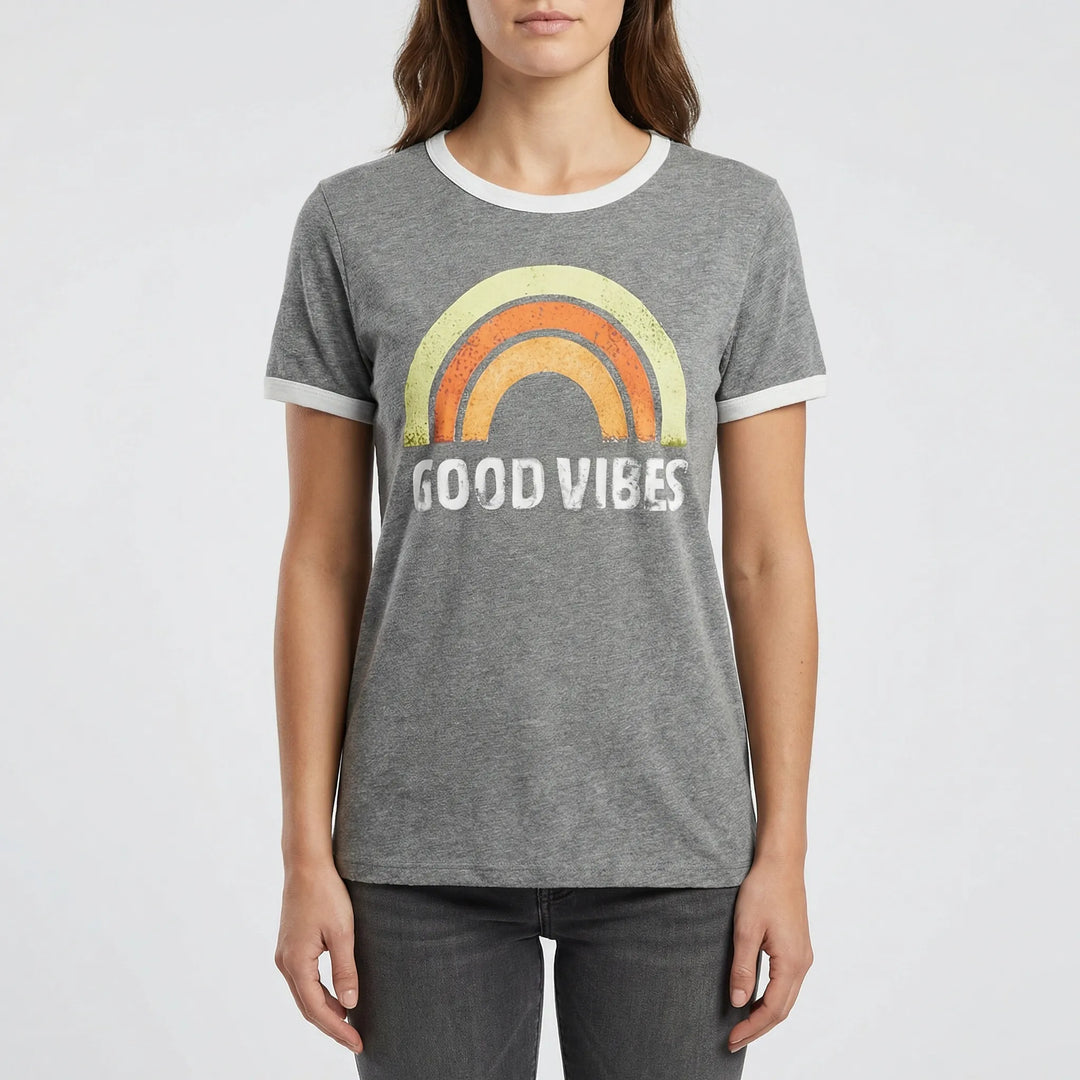Lockeres Damen-Shirt Mit Regenbogenmotiv - Debbie