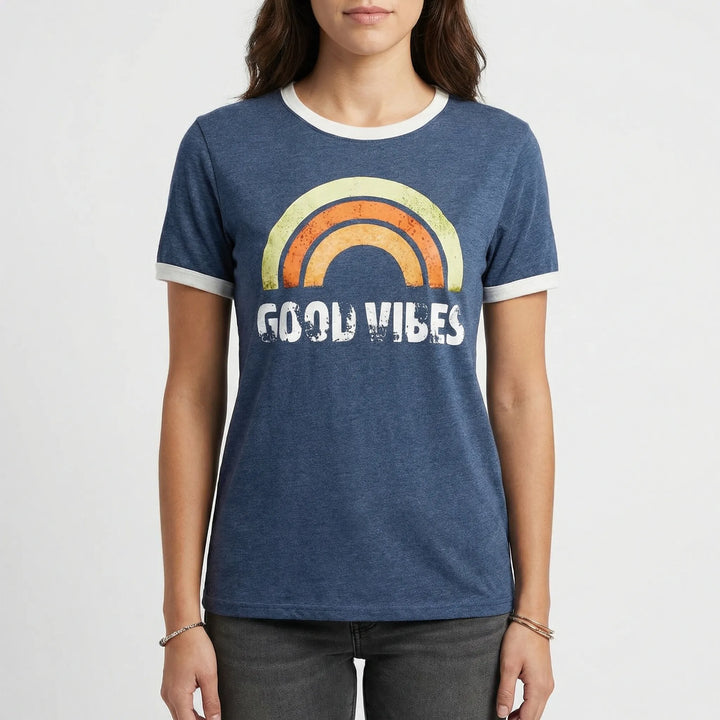 Lockeres Damen-Shirt Mit Regenbogenmotiv - Debbie