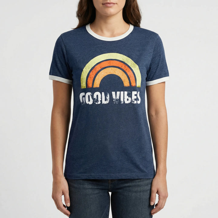 Lockeres Damen-Shirt Mit Regenbogenmotiv - Debbie