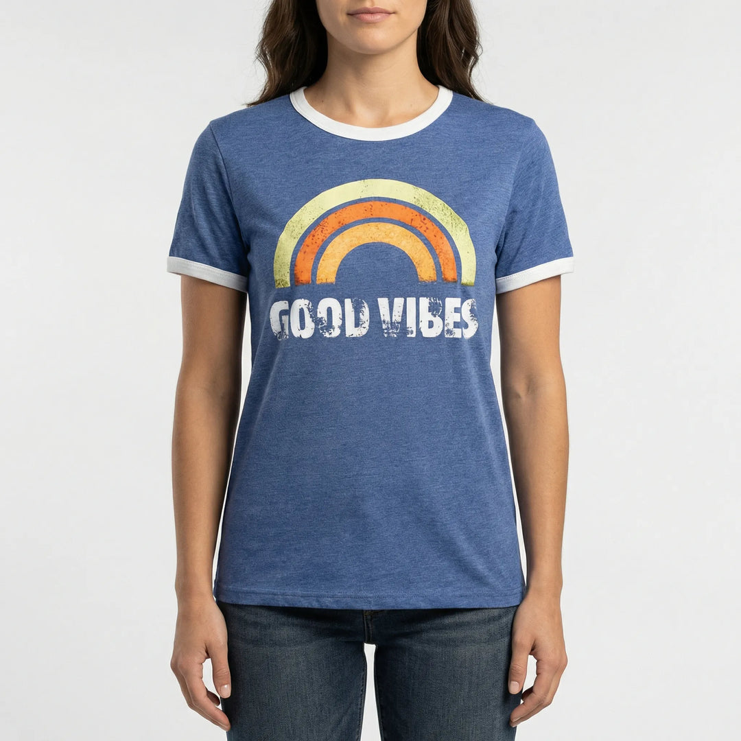 Lockeres Damen-Shirt Mit Regenbogenmotiv - Debbie