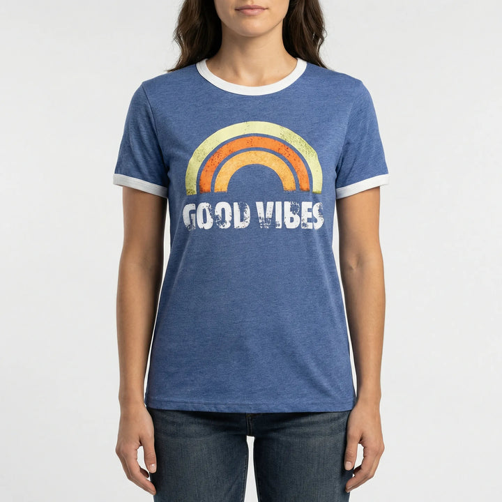 Lockeres Damen-Shirt Mit Regenbogenmotiv - Debbie