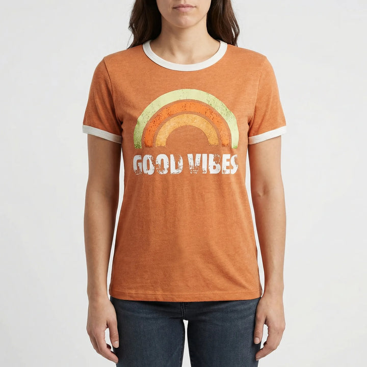 Lockeres Damen-Shirt Mit Regenbogenmotiv - Debbie