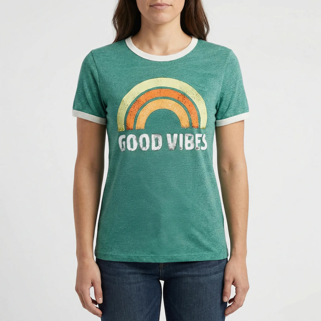 Lockeres Damen-Shirt Mit Regenbogenmotiv - Debbie
