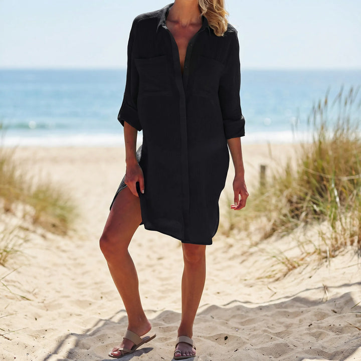 Lockeres Hemdkleid Mit Knopfleiste - Tasha