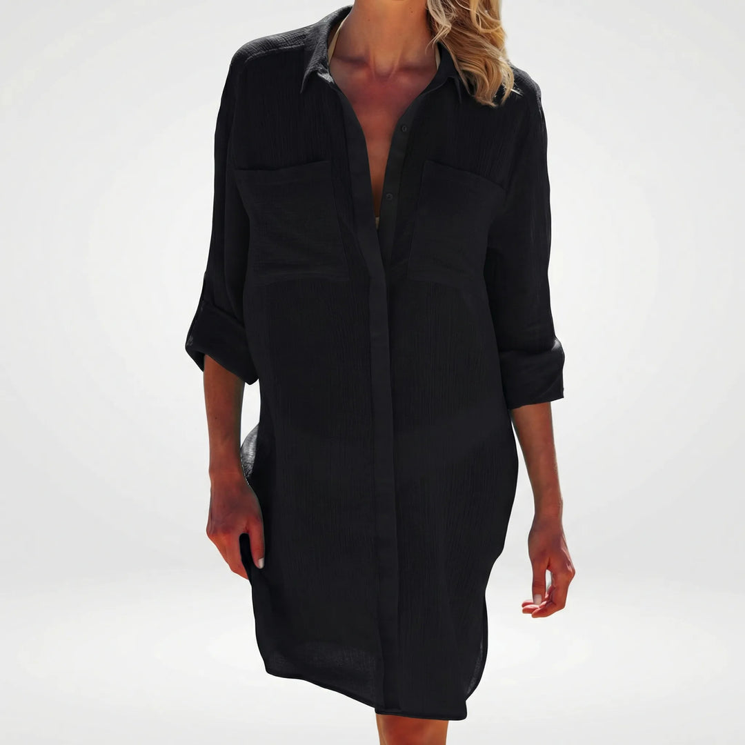 Lockeres Hemdkleid Mit Knopfleiste - Tasha
