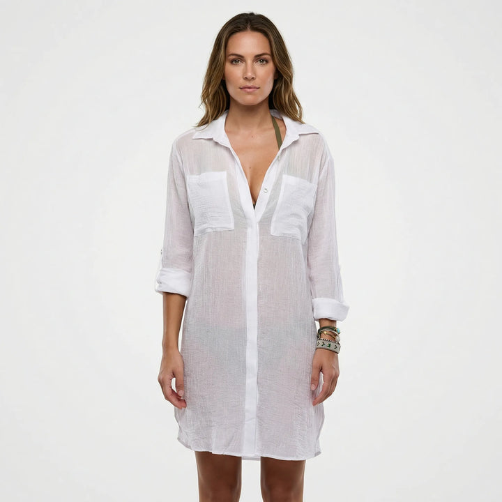 Lockeres Hemdkleid Mit Knopfleiste - Tasha