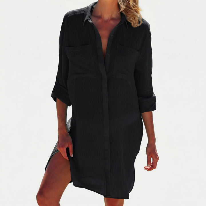 Lockeres Hemdkleid Mit Knopfleiste - Tasha