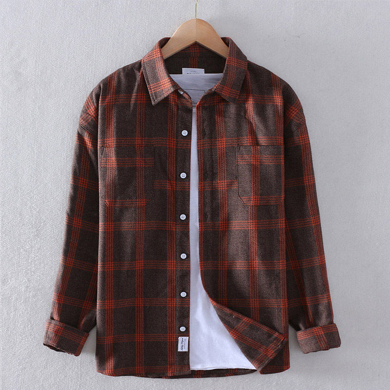 Long-Sleeve Checked Button-Up Shirt - Felipe