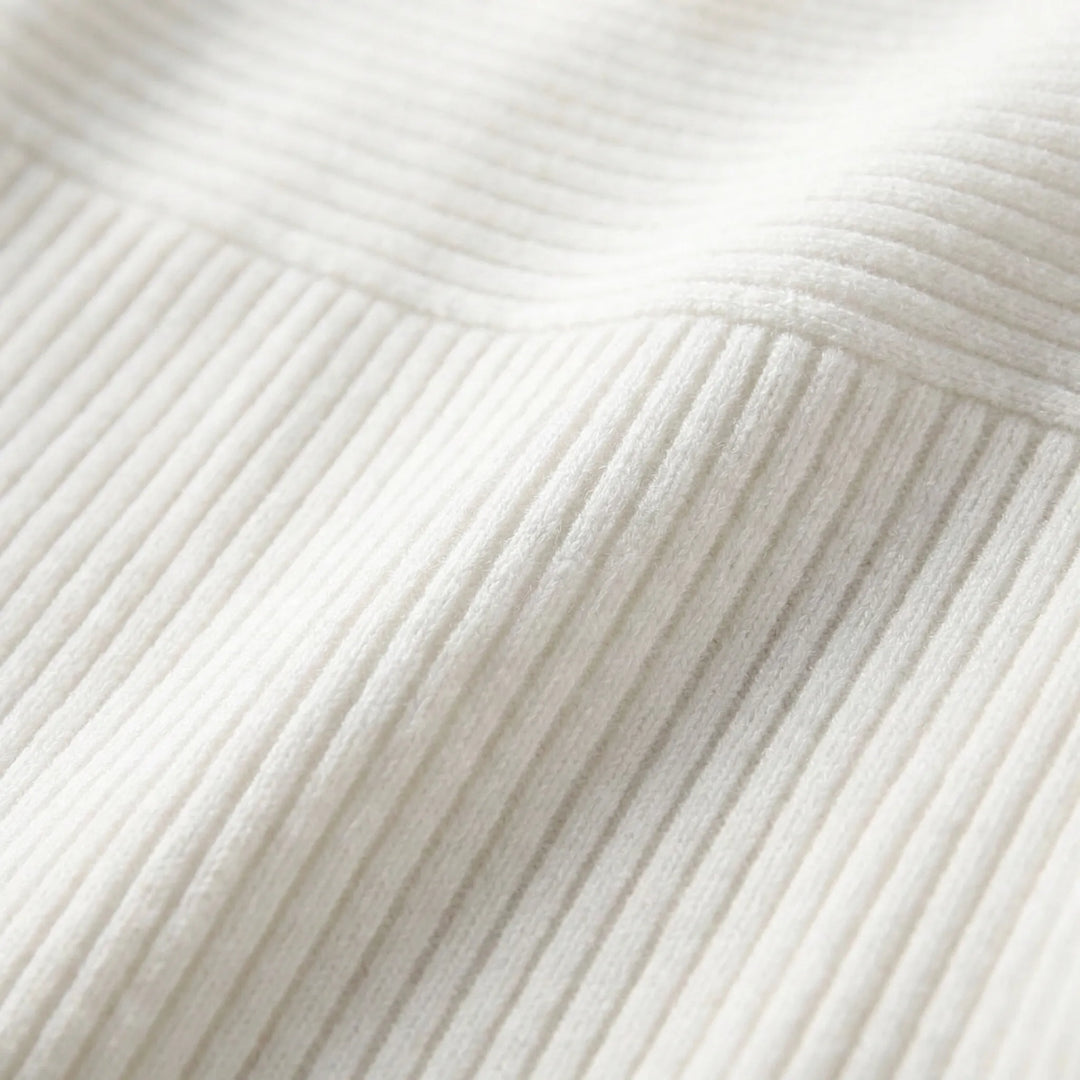 Long-Sleeve Plain Knit Top - Veronica
