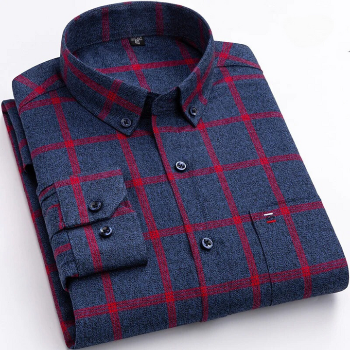 Long-Sleeve Shirt With A Classic Check Pattern - Alejandro