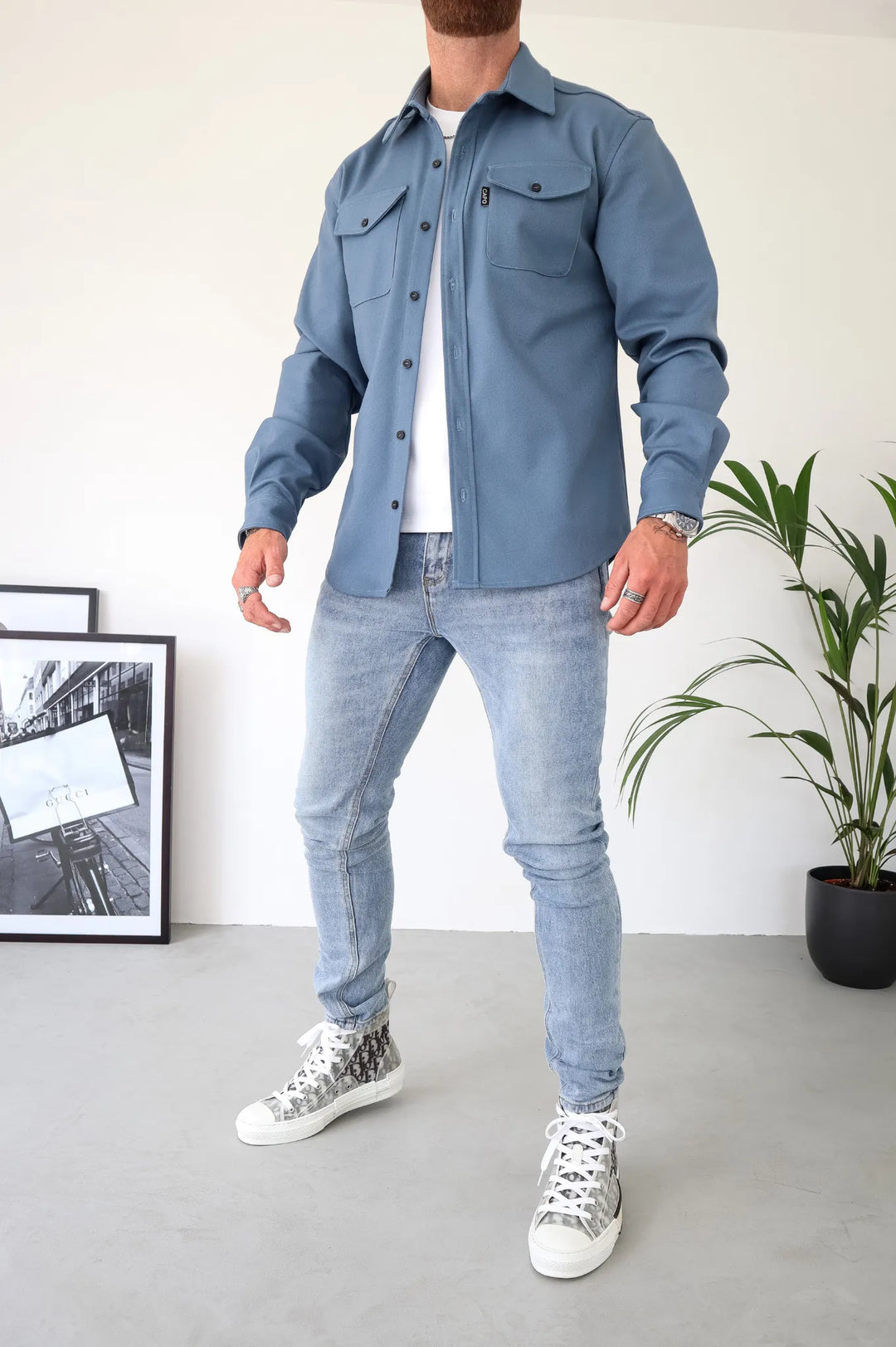 Long-Sleeved Overshirt With Chest Pockets - Fernando