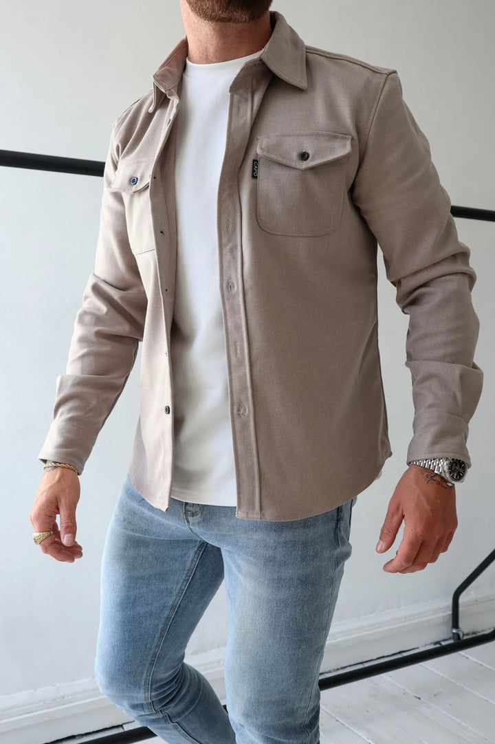 Long-Sleeved Overshirt With Chest Pockets - Fernando