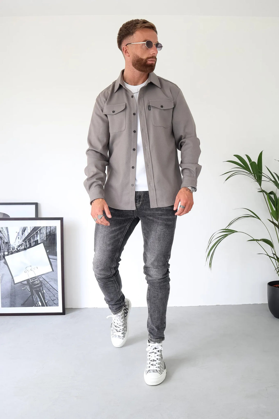 Long-Sleeved Overshirt With Chest Pockets - Fernando
