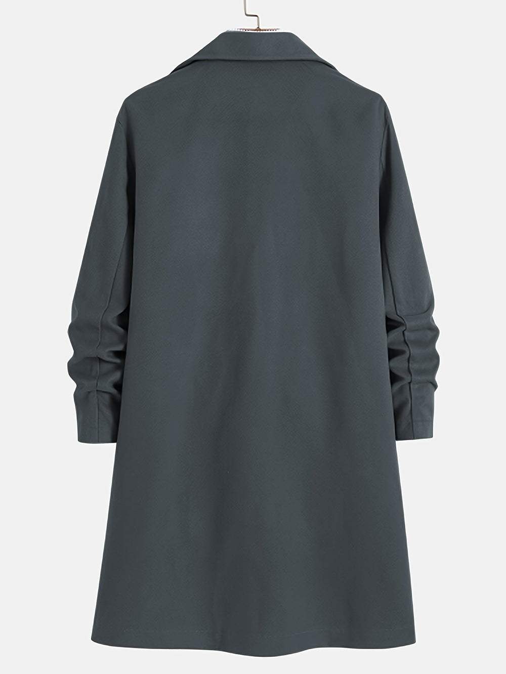 Long Single-Breasted Lapel Overcoat - Russell