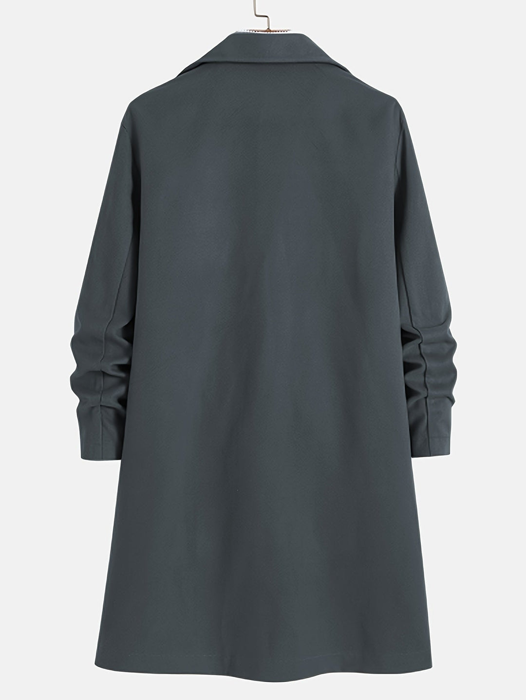 Long Single-Breasted Lapel Overcoat - Russell