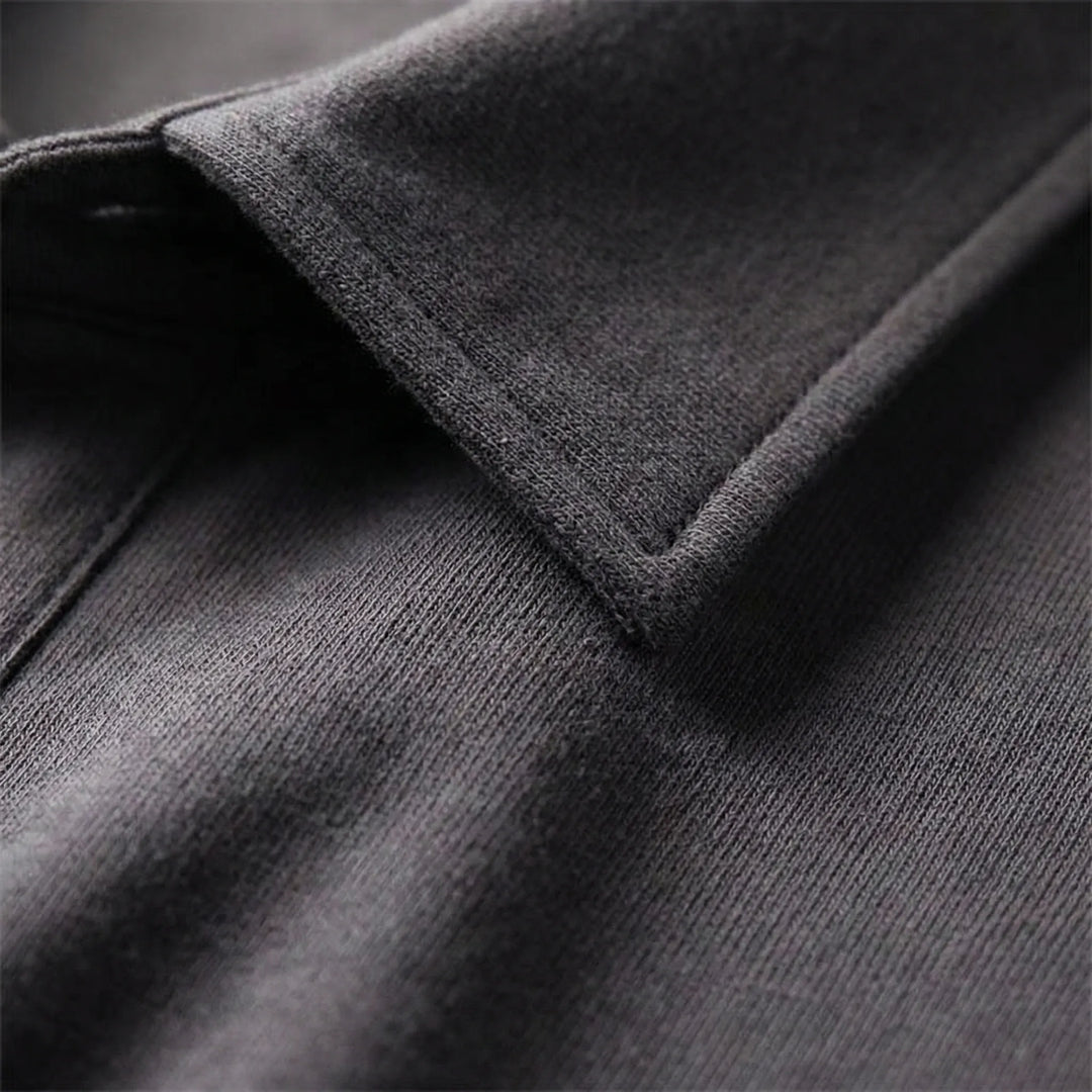 Long Sleeve Turn-Down Collar Polo - Carlton