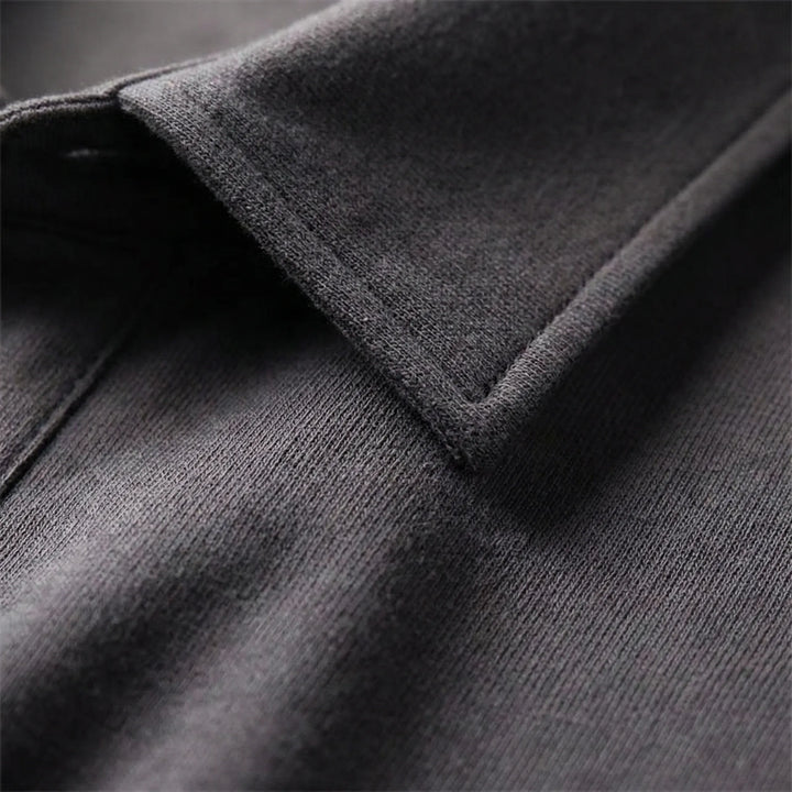 Long Sleeve Turn-Down Collar Polo - Carlton