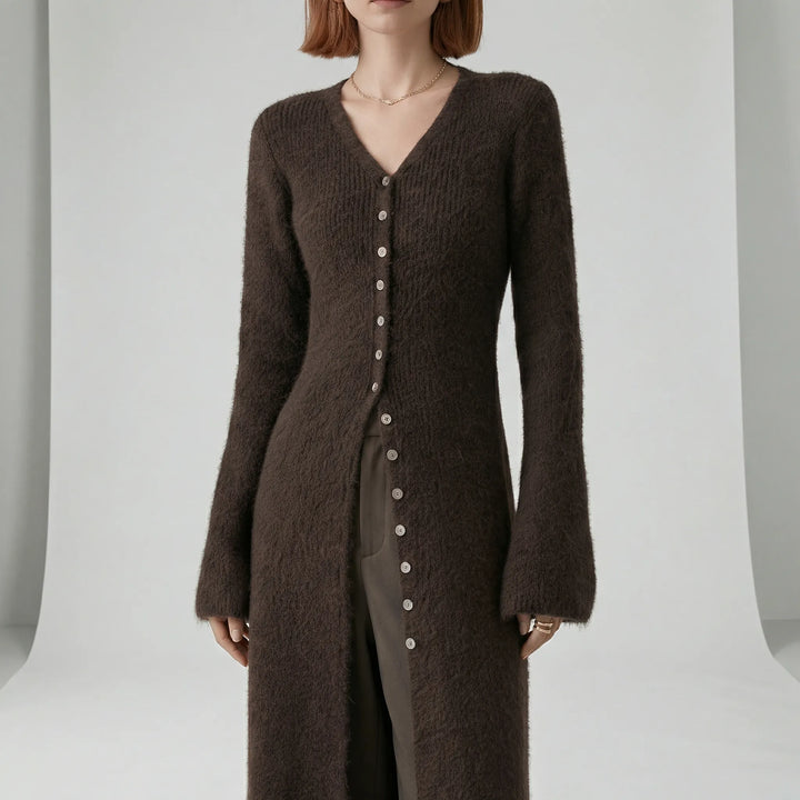 Longline-Cardigan Mit Knopfleiste - Lisann
