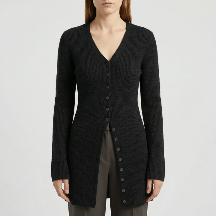 Longline-Cardigan Mit Knopfleiste - Lisann
