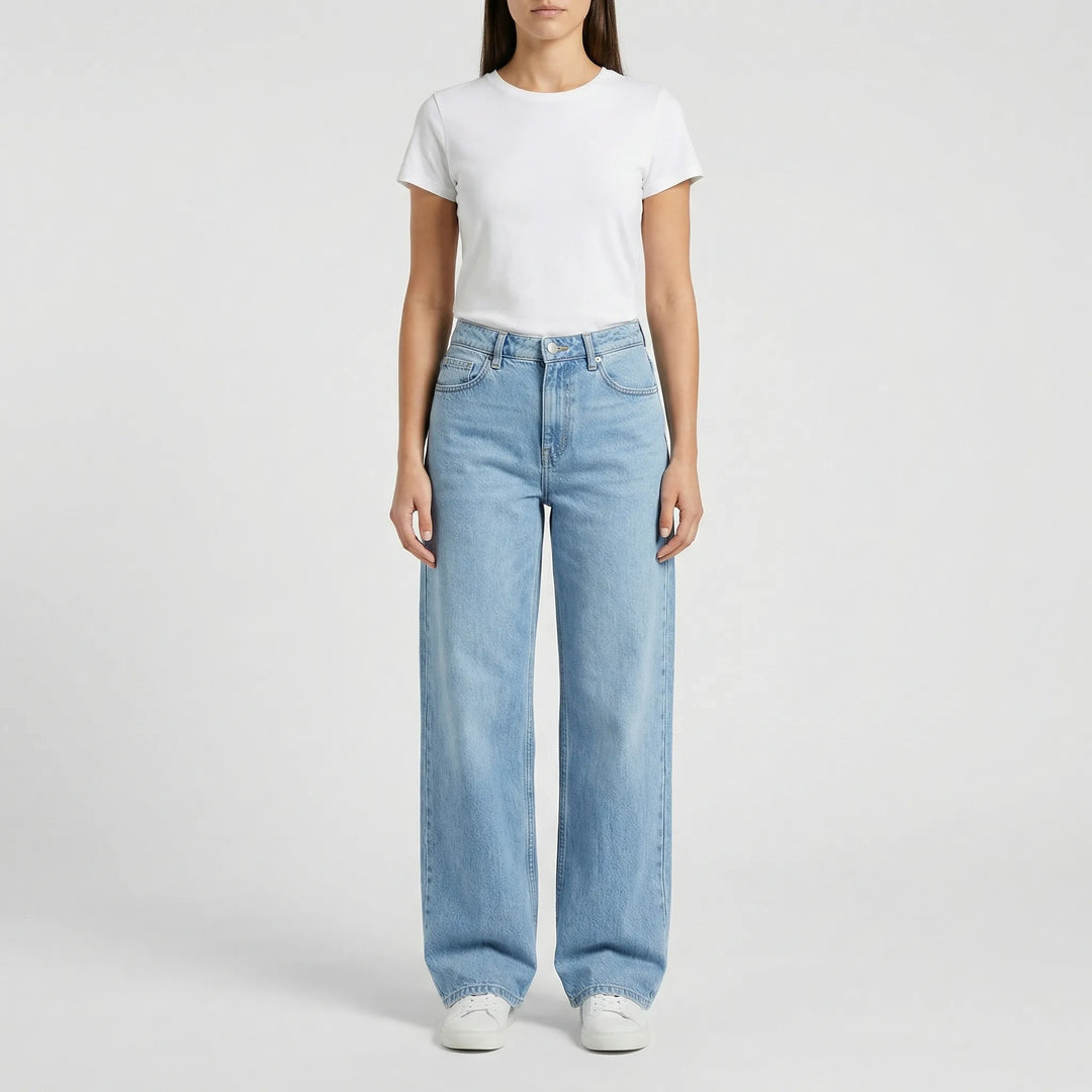 Low Rise Damenjeans Locker Geschnitten - Milla