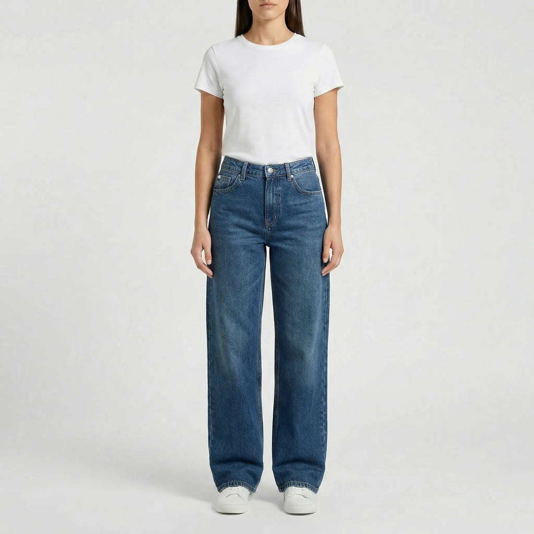 Low Rise Damenjeans Locker Geschnitten - Milla
