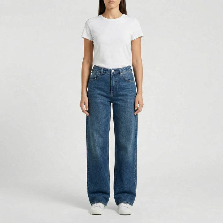 Low Rise Damenjeans Locker Geschnitten - Milla