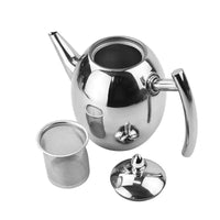 Stainless Steel Teapot with Strainer - TeaElegance