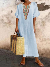 Maxi summer dress with straps – Amira