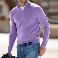 Comfortable Men's Sweater with Zipper - Milo
